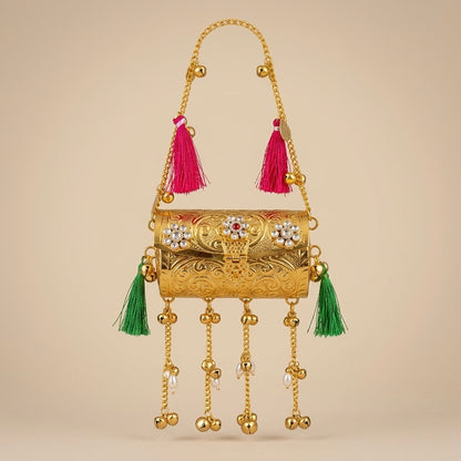 Mini Coin Gilded Cascade Minaudiere