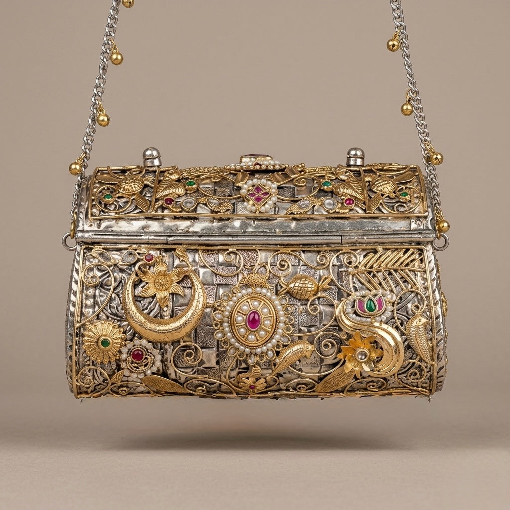 Rajwada Crescent Clutch