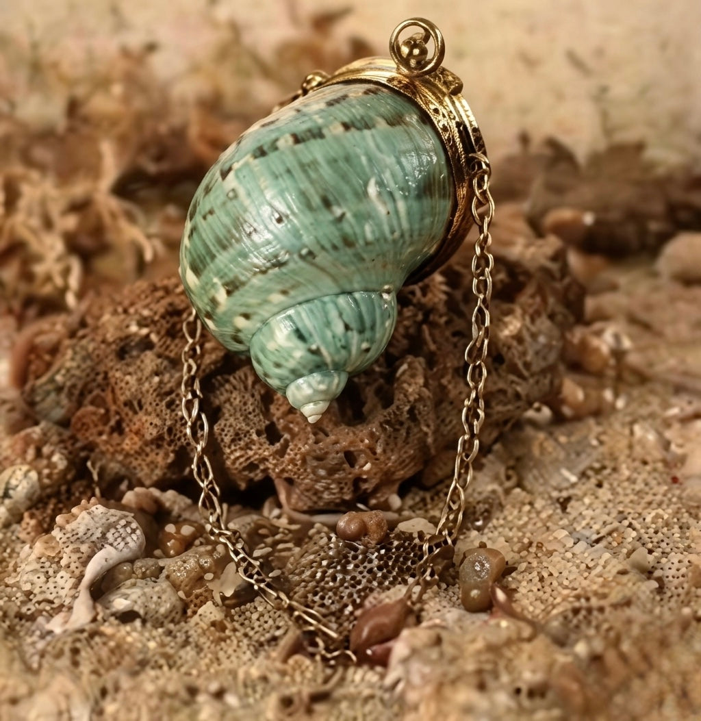 Azure Shell-Case Mini Coin - Bag