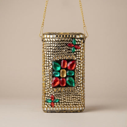 Zaveri Kundan Mobile Pouch - Bag
