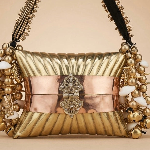 The Golden Cowrie Clutch