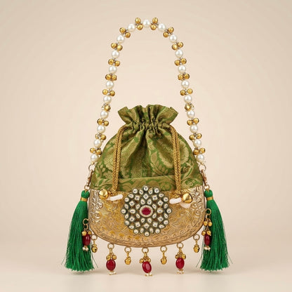 Golden Heritage Pearl Potli