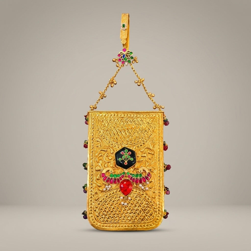 Kundan Legacy Minaudière Mini Coin - Bag