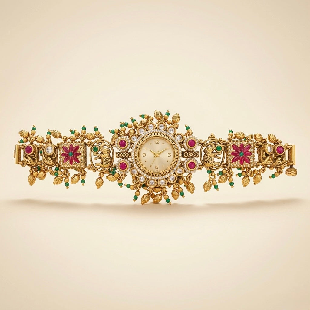 Royal Kundan Bloom - Watch