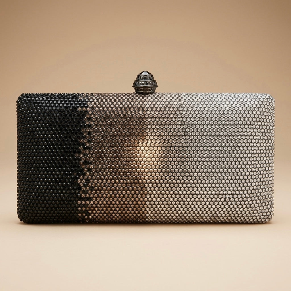 Silver Shadow Clutch