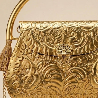 Vintage Aura Metal Clutch