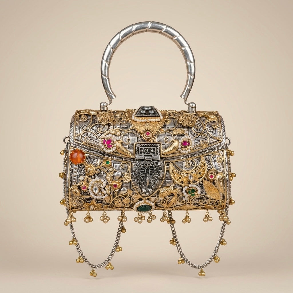 Rajwada Crescent Clutch