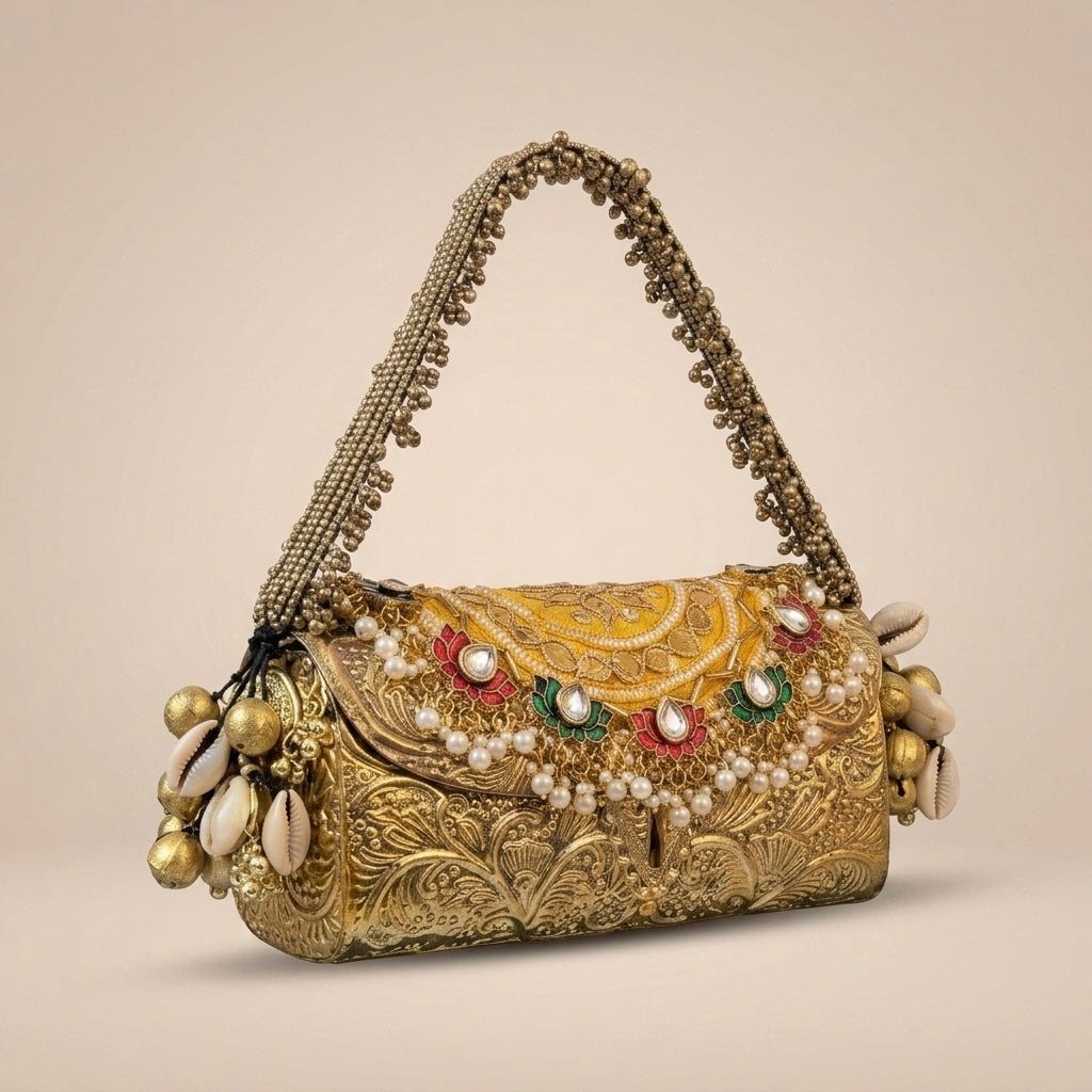 The Aurelia Gold Clutch