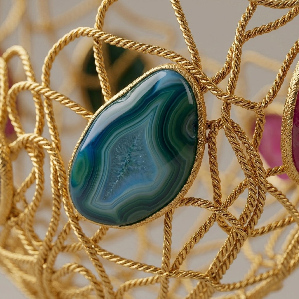 Aura Stone Cage Clutch