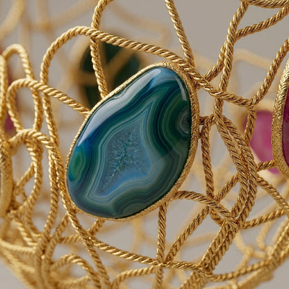 Aura Stone Cage Clutch