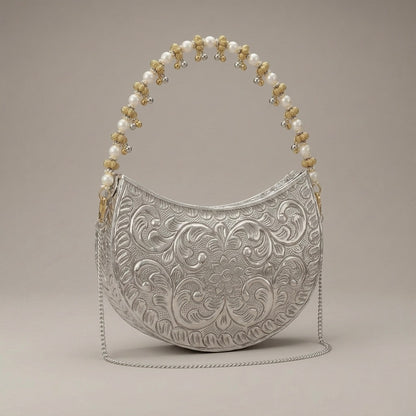 Silver Scroll Crescent