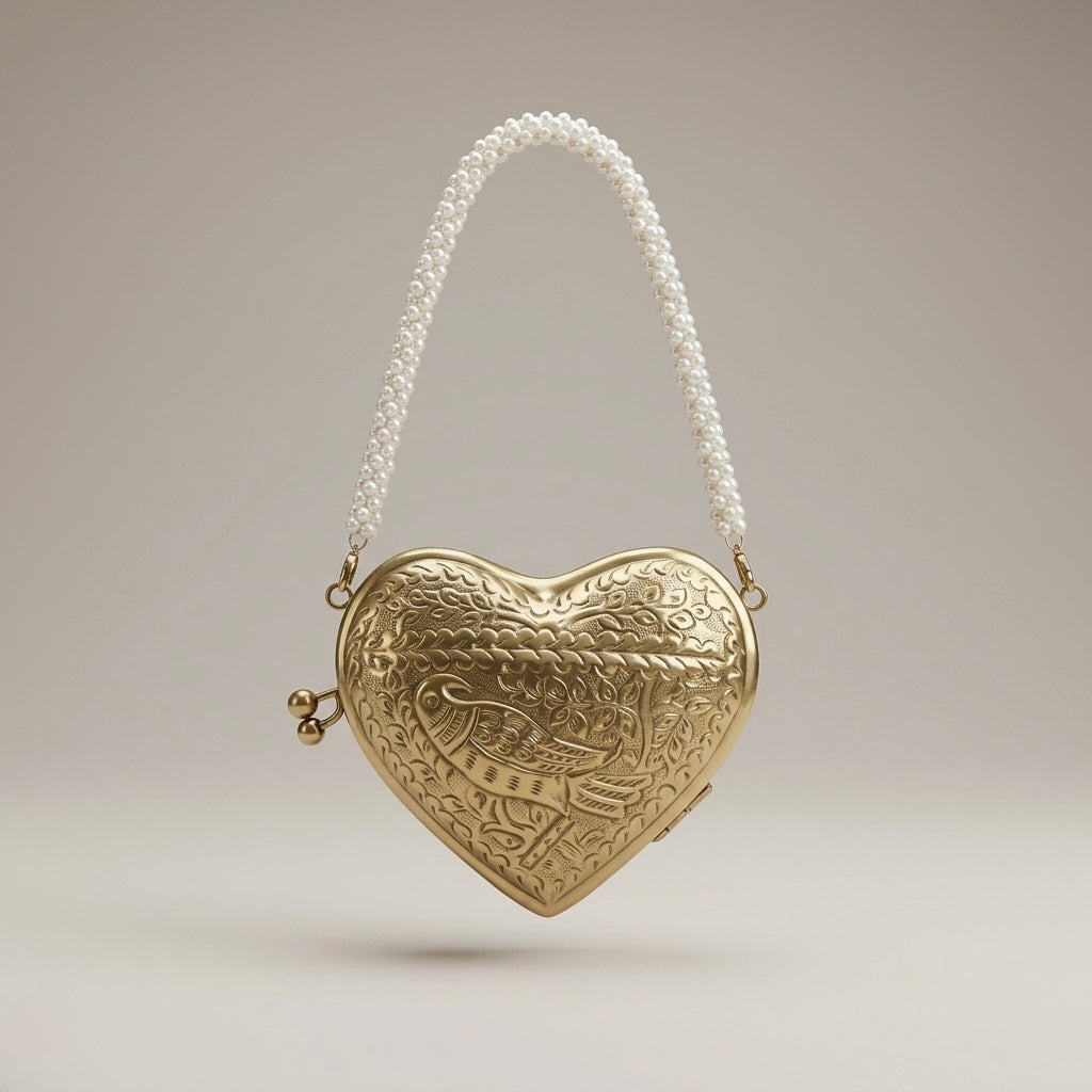 Suvarna Mini Heart Minaudière Mini Coin - Bag