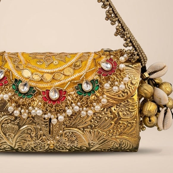 The Aurelia Gold Clutch