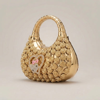 The Golden Rosette mini coin - bag