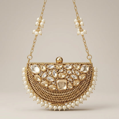 The Pearl Luna Clutch