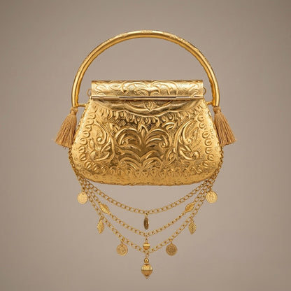 Vintage Aura Metal Clutch
