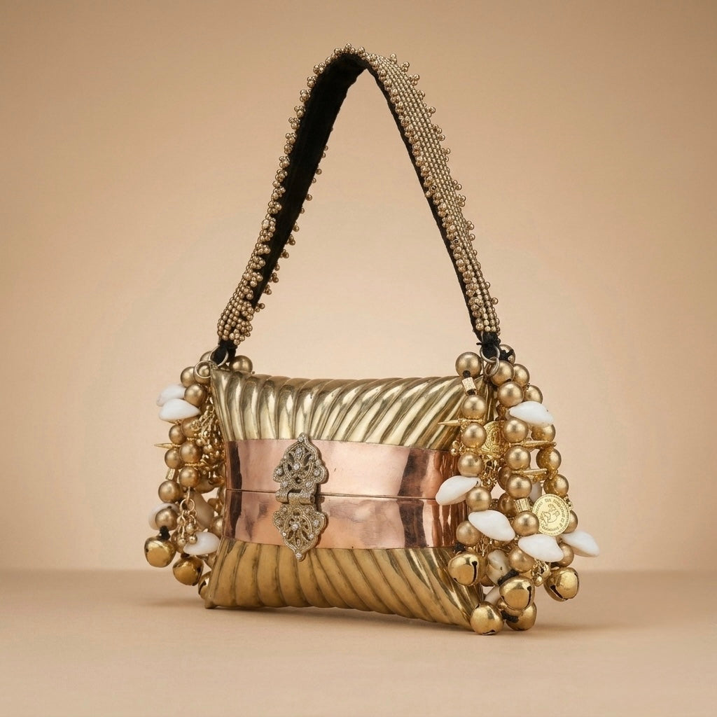 The Golden Cowrie Clutch