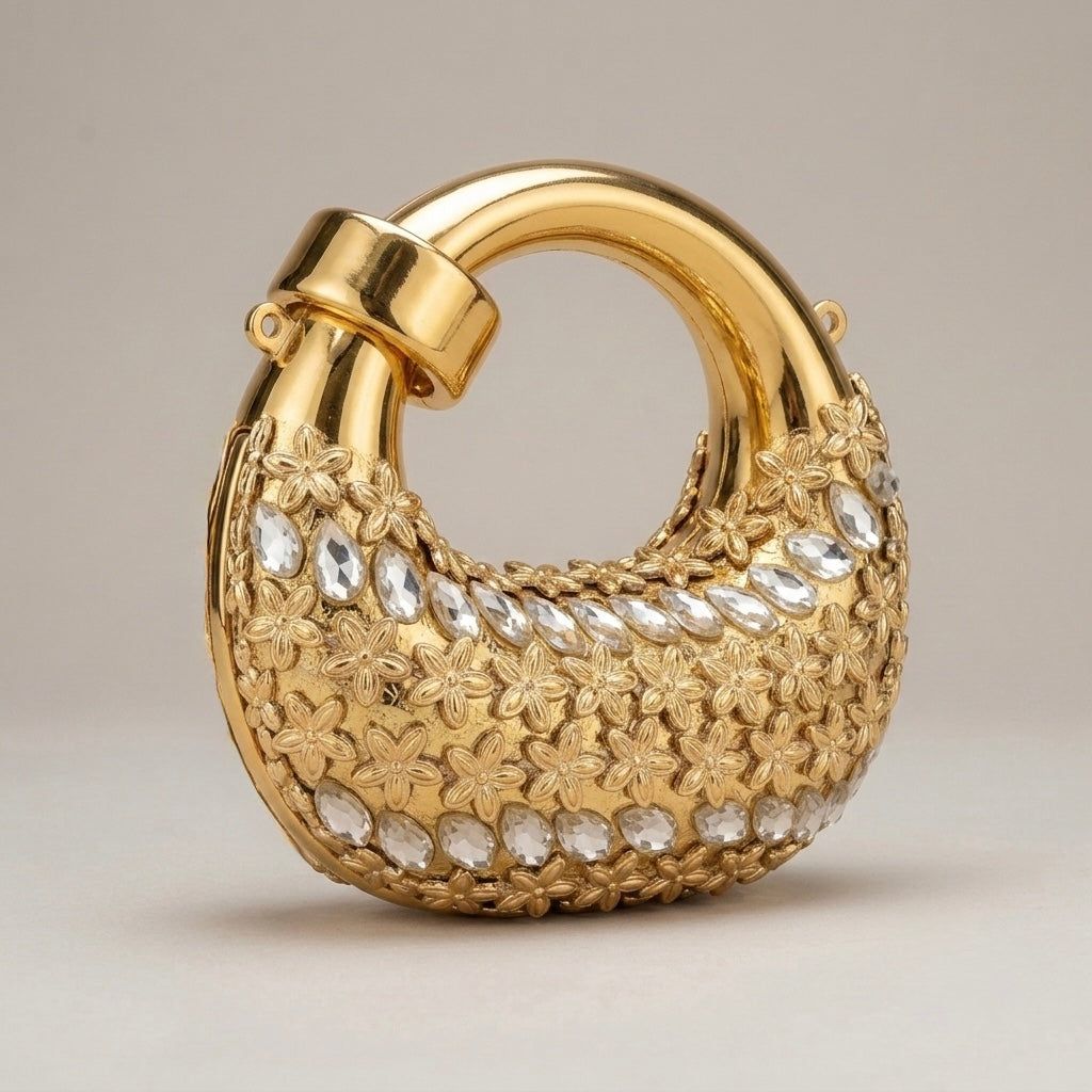 Aura Floral Crescent mini coin - bag