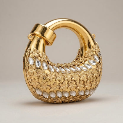 Aura Floral Crescent mini coin - bag