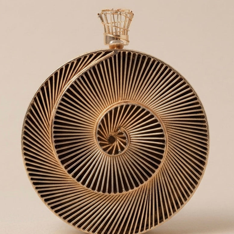 The Golden Swirl Clutch