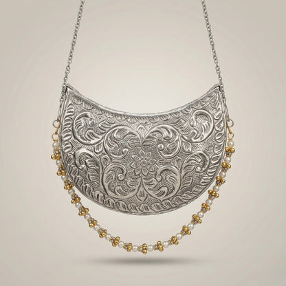 Silver Scroll Crescent
