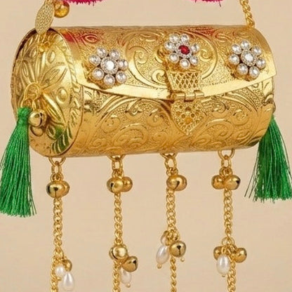 Mini Coin Gilded Cascade Minaudiere