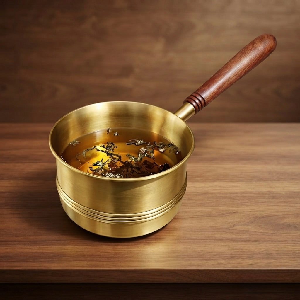 Brass Tea Pan , weight - 460gm