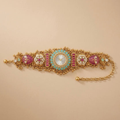 Zoya Kundan Timepiece