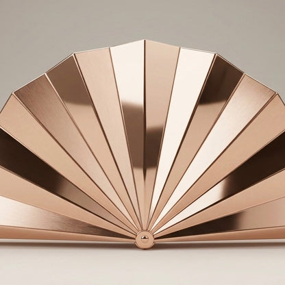 The Rose Gold Fan Clutch