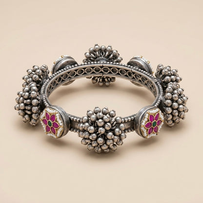 Gulnaar Bloom Oxidized Bangle