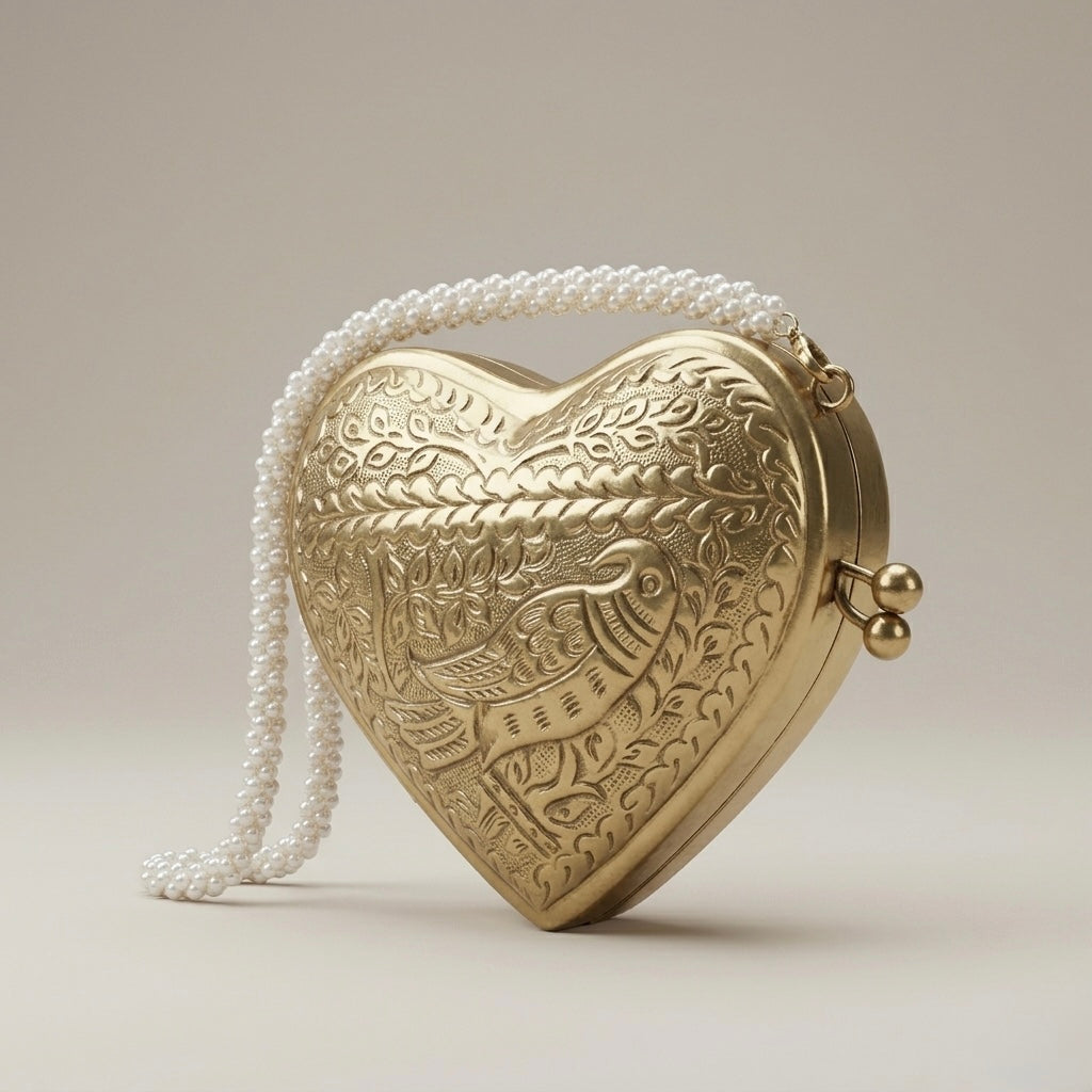 Suvarna Mini Heart Minaudière Mini Coin - Bag