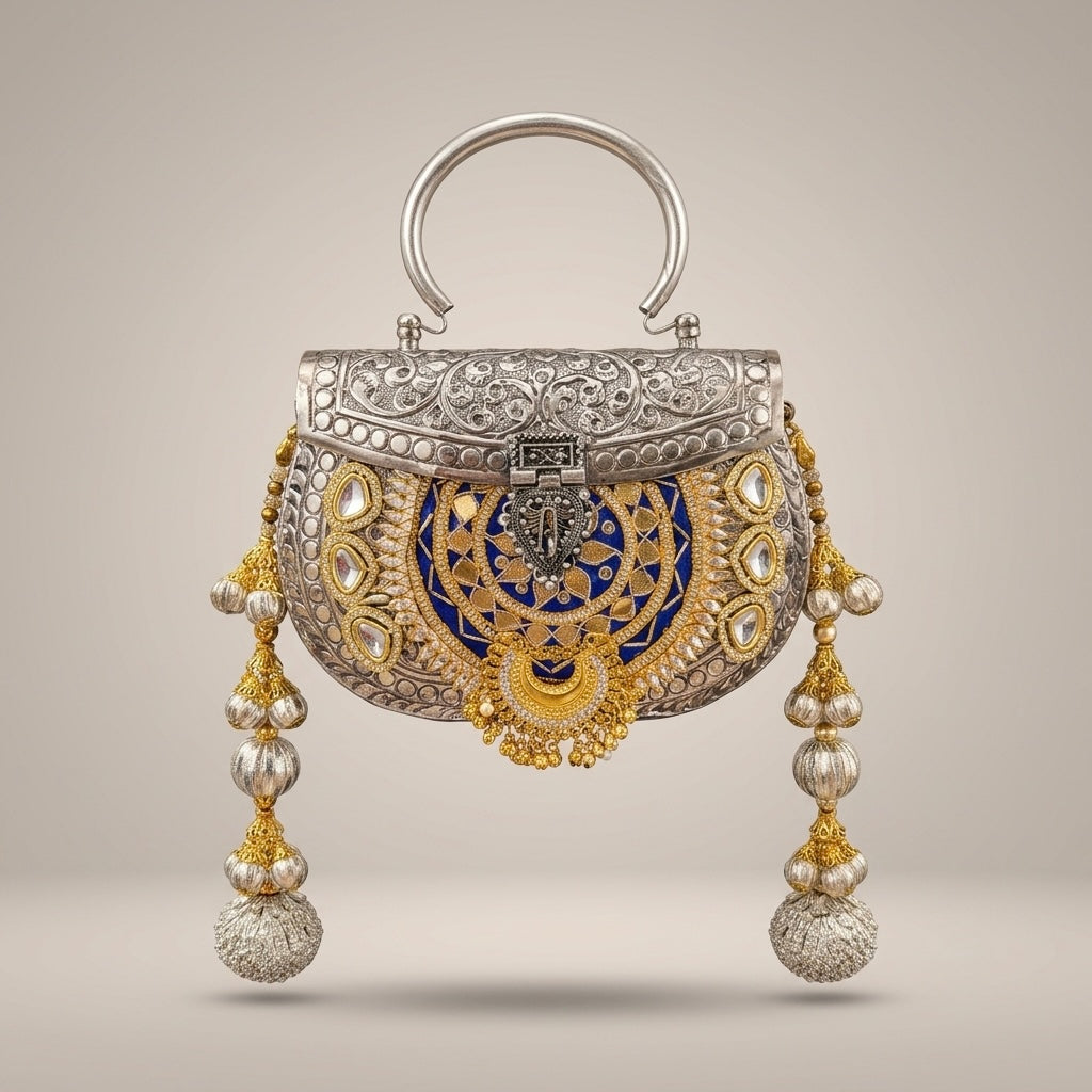 The Azure Heritage Clutch