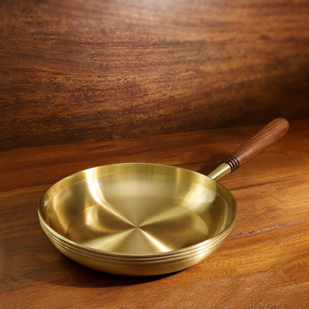 Brass Fry Pan, weight - 590 gm