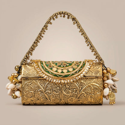 Royal Gold Barrel Bag