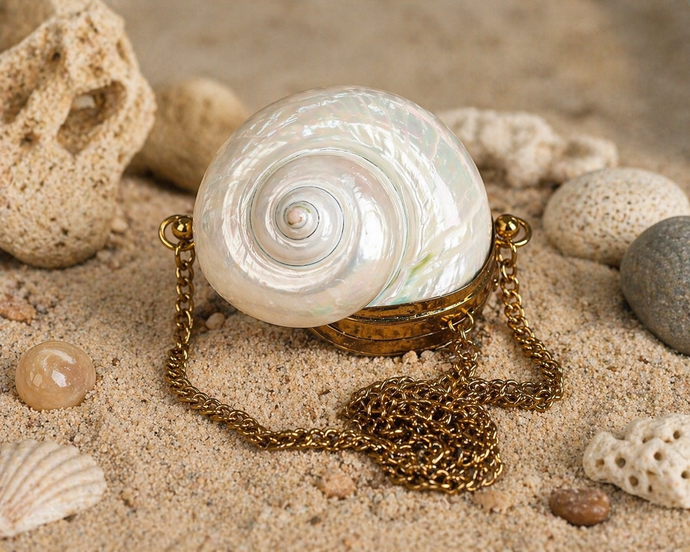 Oceanic Orb Clutch- Mini Coin Bag
