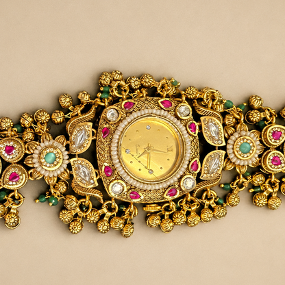 Gilded Radiance Bracelet Watch