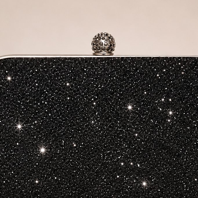 Midnight Stardust Clutch