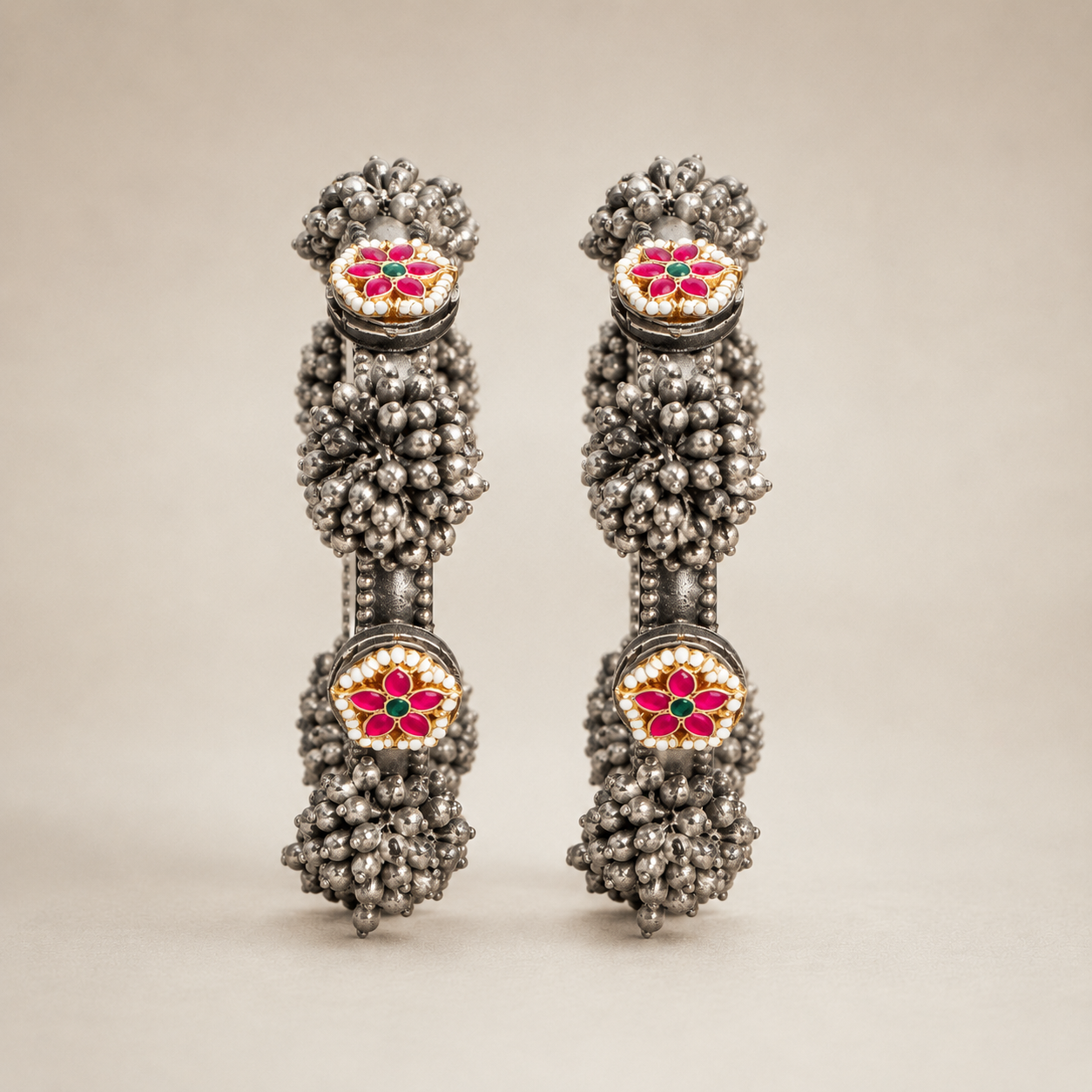 Gulnaar Bloom Oxidized Bangle