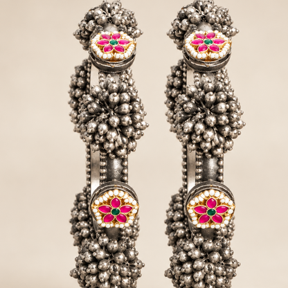 Gulnaar Bloom Oxidized Bangle