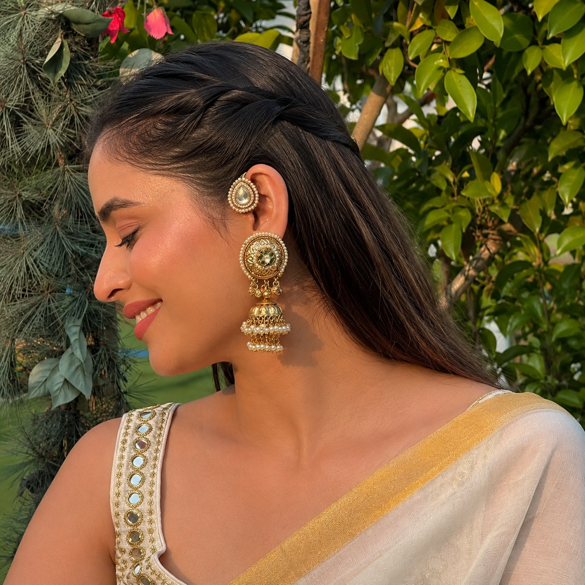 Royal Bloom Ear Cuff