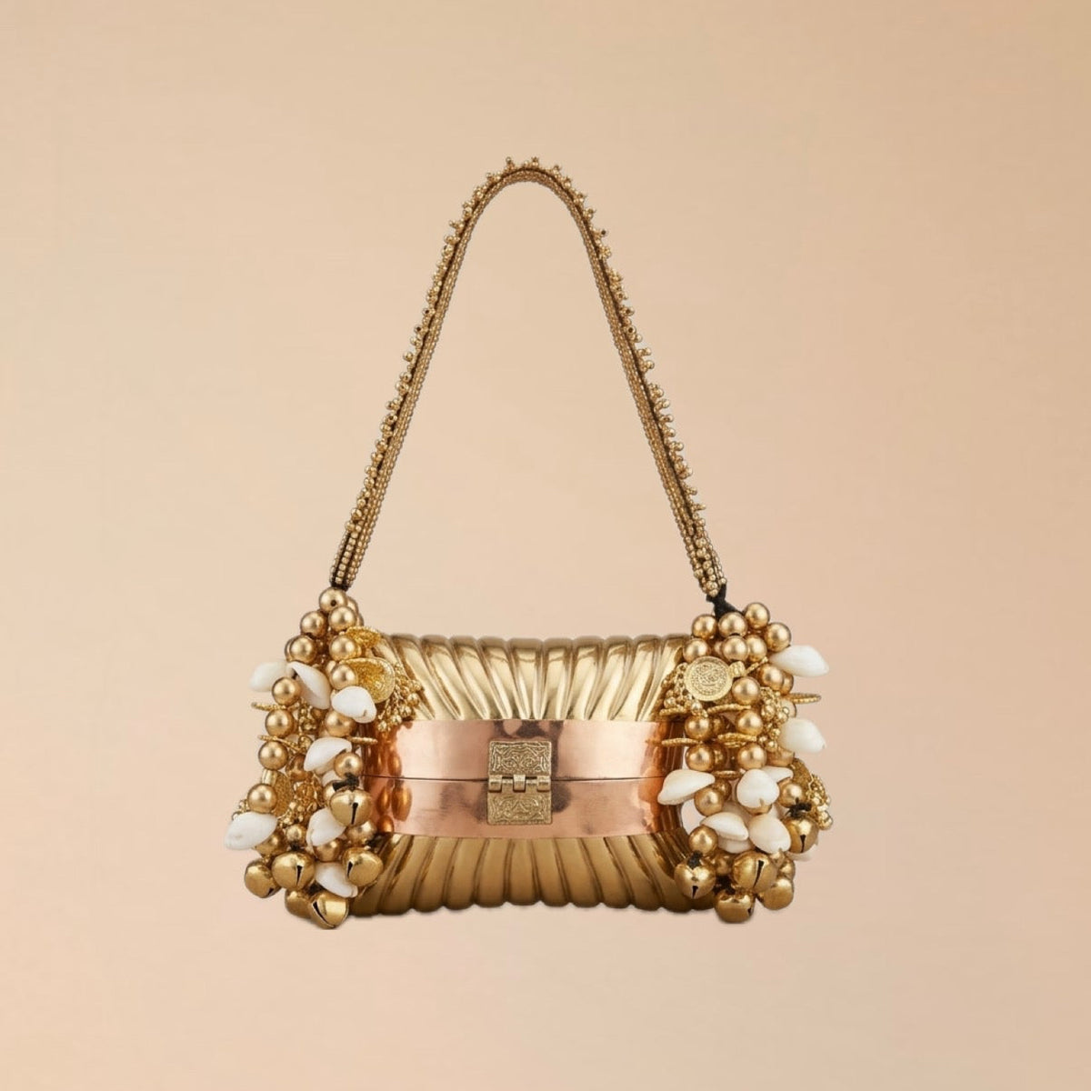 The Golden Cowrie Clutch