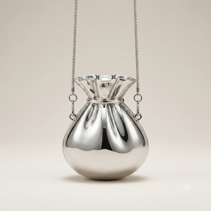 The Luna Metallic Pouch