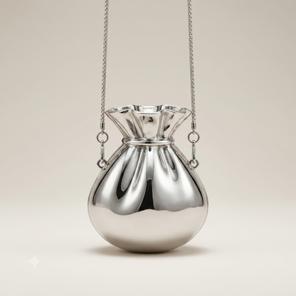The Luna Metallic Pouch