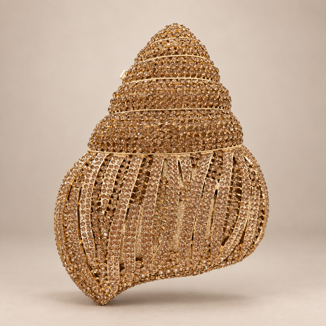 Gilded Shell Clutch