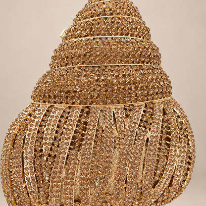 Gilded Shell Clutch