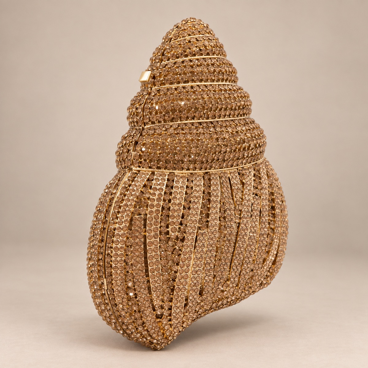 Gilded Shell Clutch