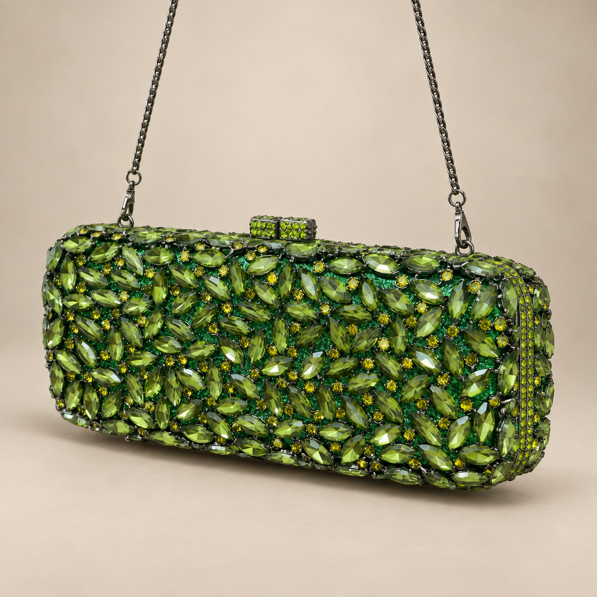 Emerald Bloom Clutch