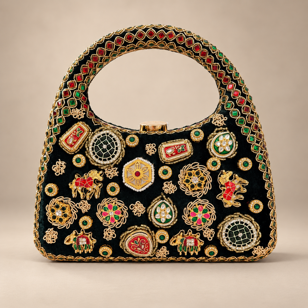 Emerald Grace clutch