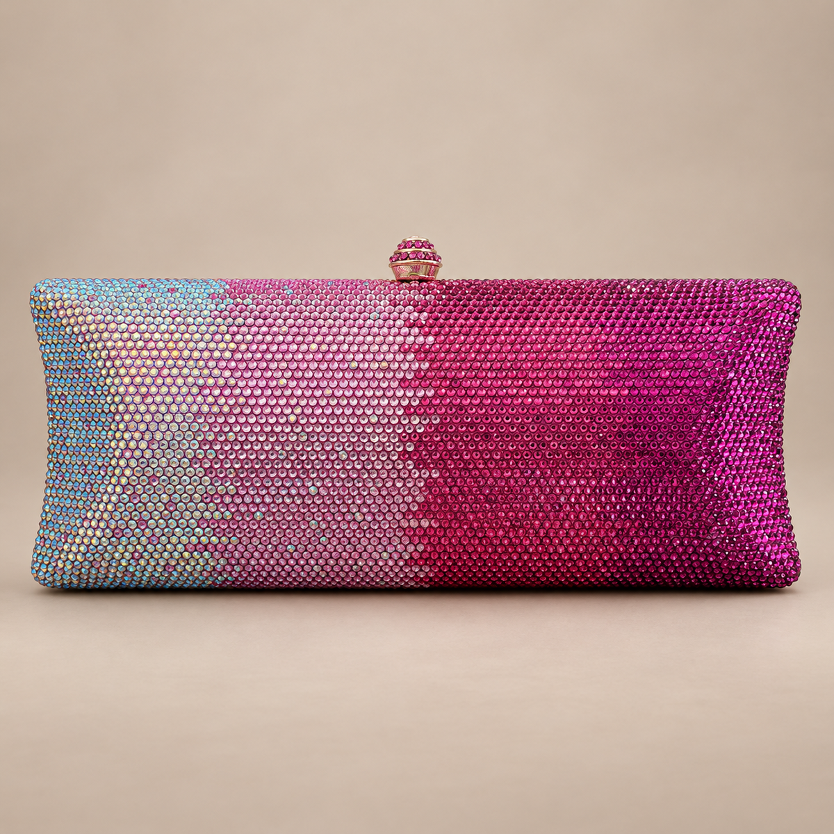 Rosé Prism Clutch
