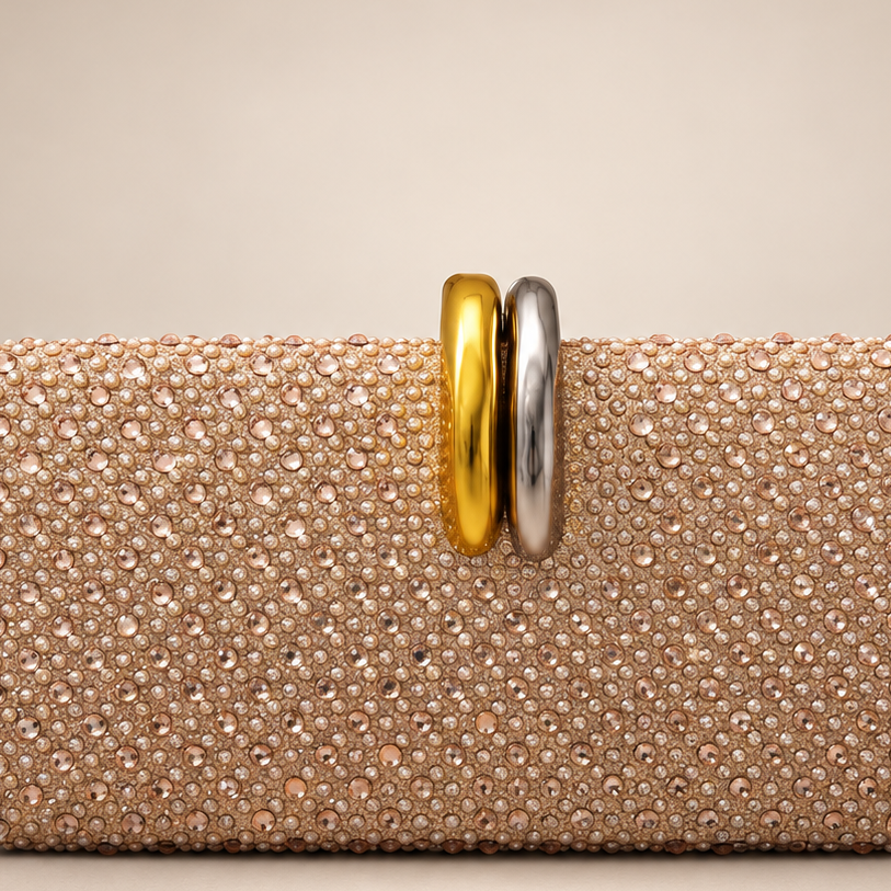 Blush Gleam Clutch